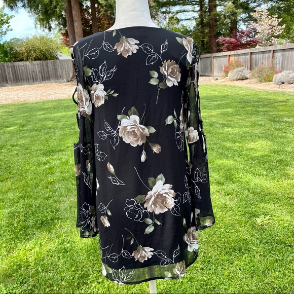 Lulus Allover Rose Dress - Size XS - Picture 6 of 13